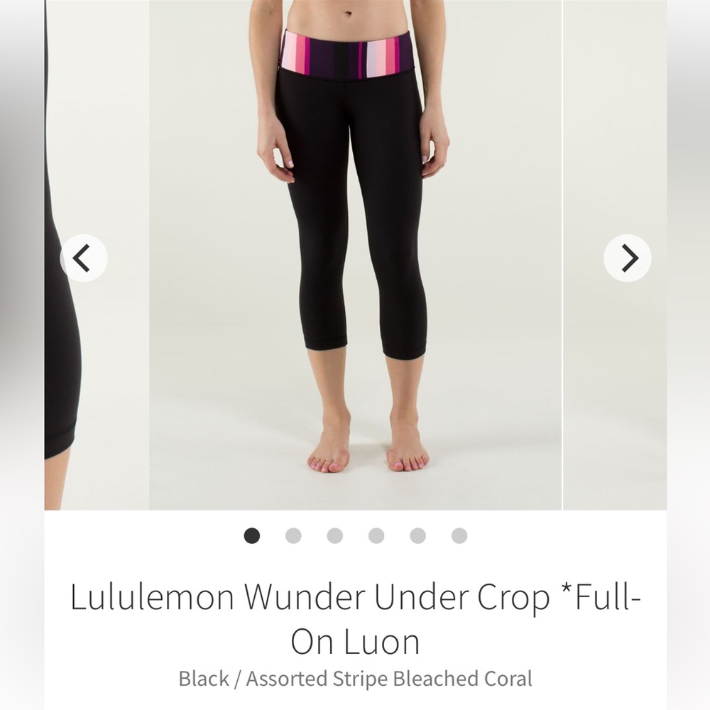 Lululemon Wunder Under Crop